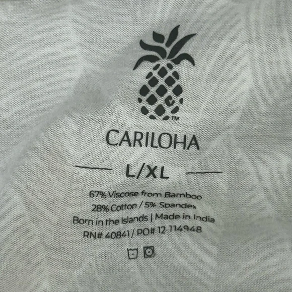 Cariloha Robe Womens Size L/XL Floral Tropical Soft Bamboo Blend Stretch Belted - Picture 2 of 9